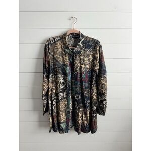 Talani Collection Oversized Shirt, Size Small Made in India